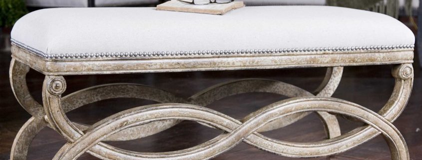 Karline Natural Linen Bench