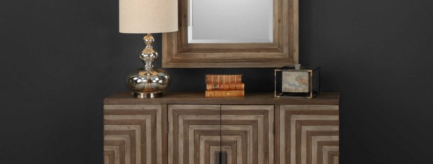 Layton Geometric Console Cabinet