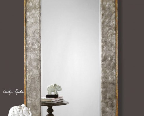 Leron Distressed Bronze Mirror