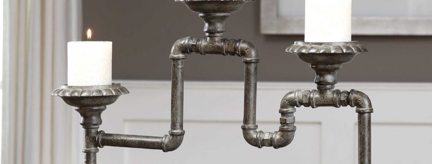 Bristow Industrial Candle Holder