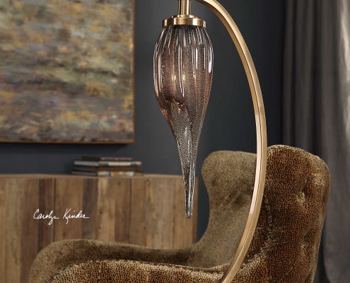 Fauna Art Glass Lamp