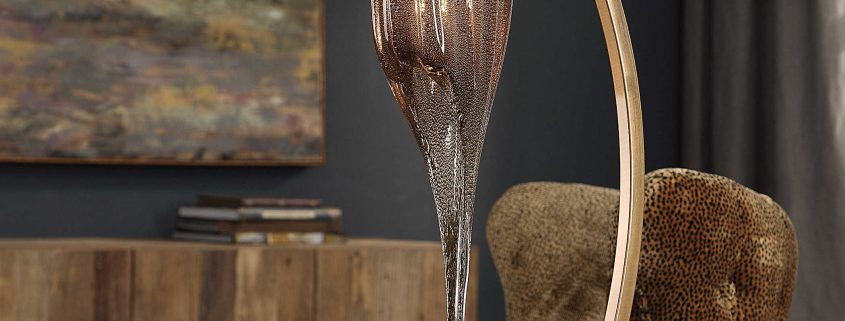 Fauna Art Glass Lamp