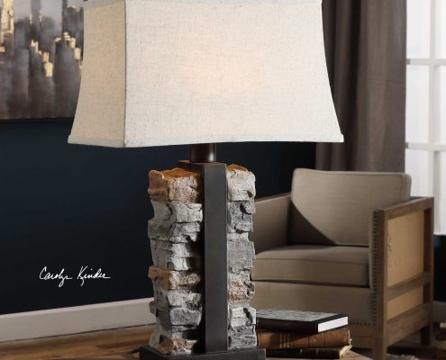 Kodiak Stacked Stone Lamp