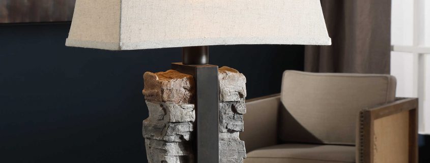 Kodiak Stacked Stone Lamp