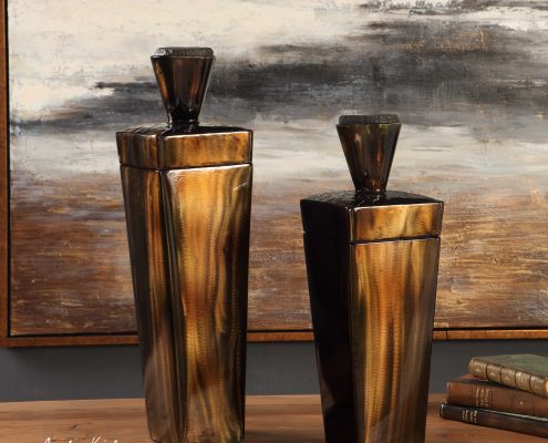 Lisa Rustic Steel Canisters
