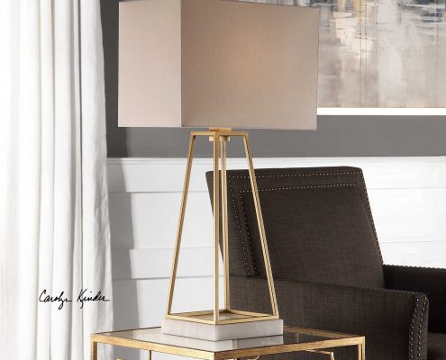 Mackean Modern Gold Lamp