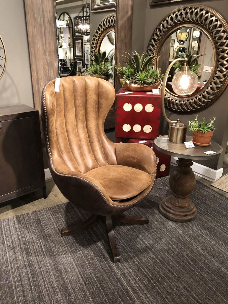 Mid century swivel online accent chair