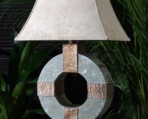 slate table lamp