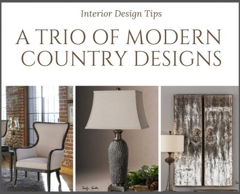 A TRIO OF MODERN COUNTRY DESIGNS