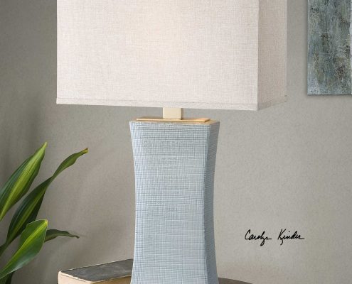 Cantarana Pale Blue Ceramic Lamp