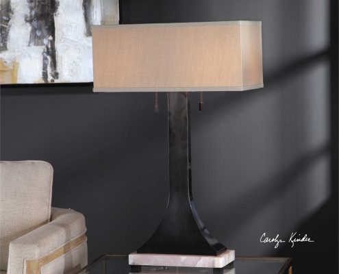 Eldric Bronze and Marble Table Lamp