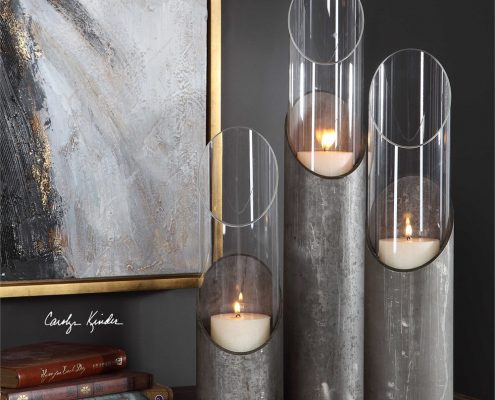 Karter Industrial Pipe Candle Holders