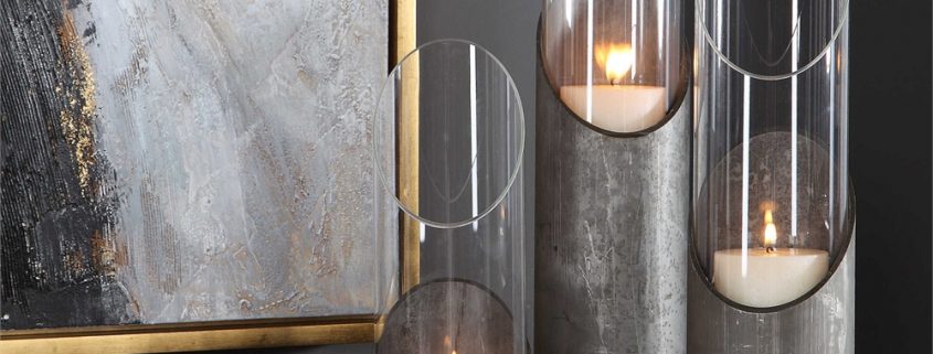 Karter Industrial Pipe Candle Holders