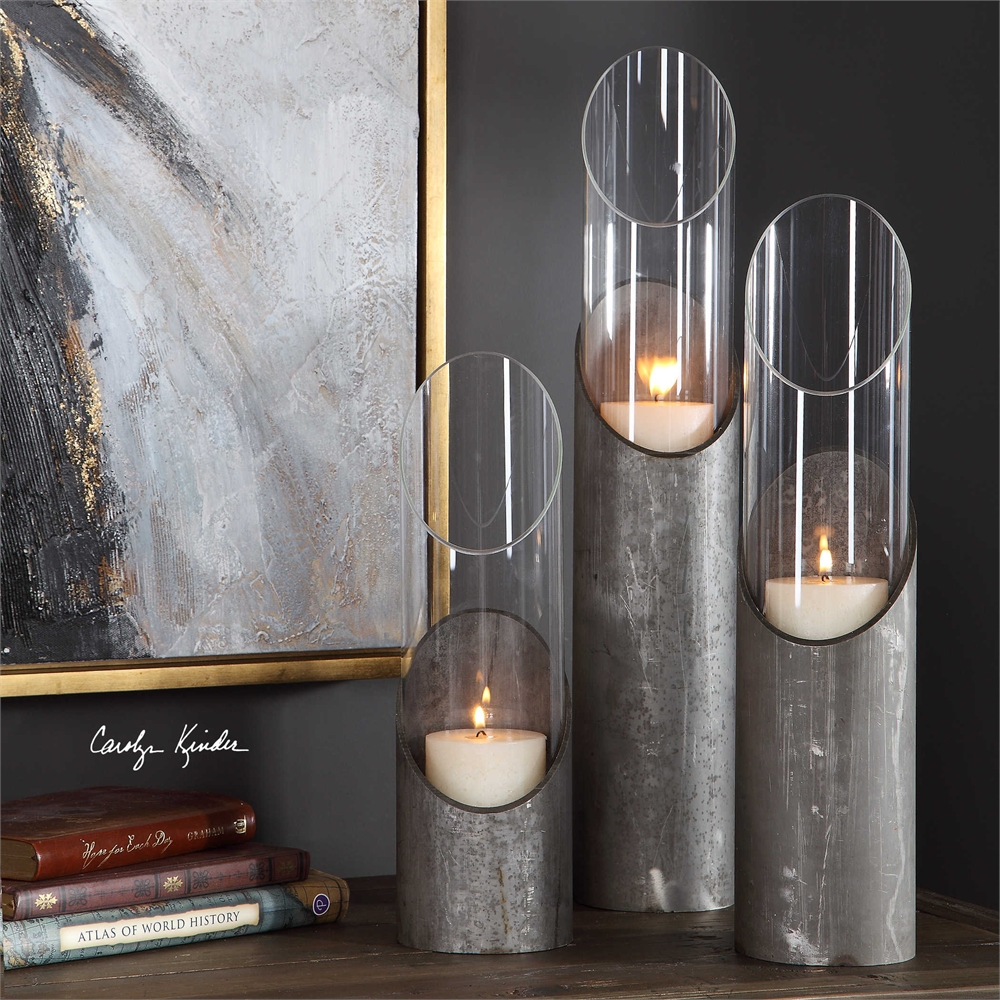 Industrial Pipe Candle Holder 