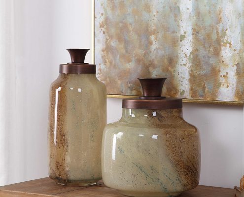 Elia Hand Blown Glass Containers by Carolyn Kinder International