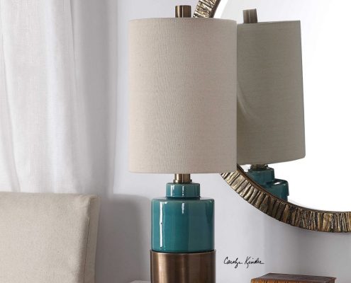 Rema Turquoise Table Lamp