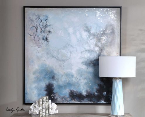 Seaside Storm Abstract Painting