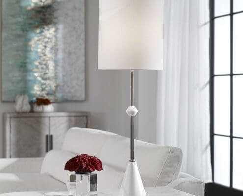 Chantilly White Buffet Lamp