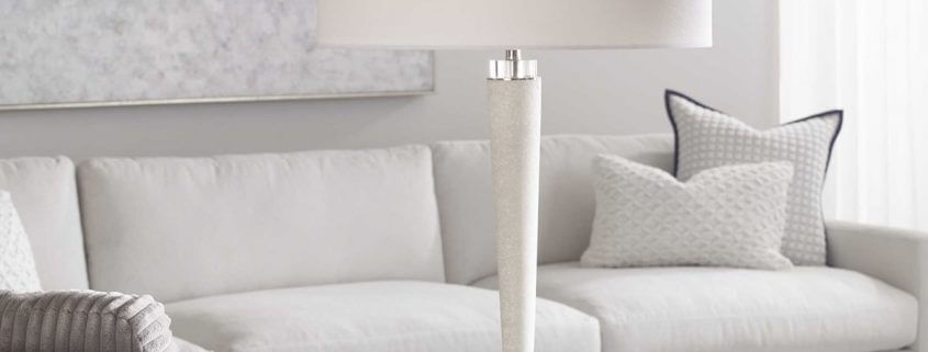 Kently White Marble Lamp