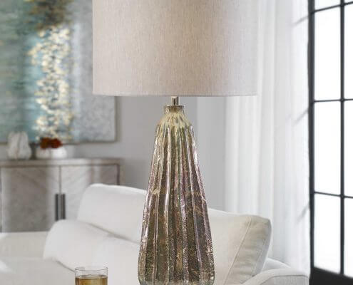 Mondrian Art Glass Lamp